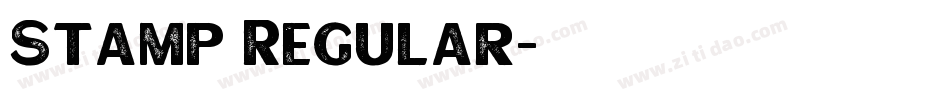Stamp Regular字体转换